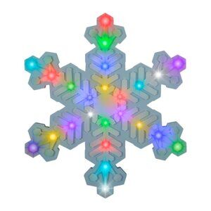 Gemmy 18" LED Color-Changing Hanging Snowflake Orchestra of Lights Light Show